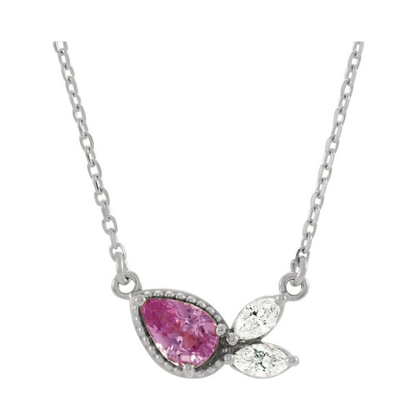 Details about Pink Sapphire Round Diamond Cut 2mm 925 Sterling Silver Necklace 16 Inches Details about Pink Sapphire Round Diamond Cut 2mm 925 Sterling Silver Necklace 16 Inches